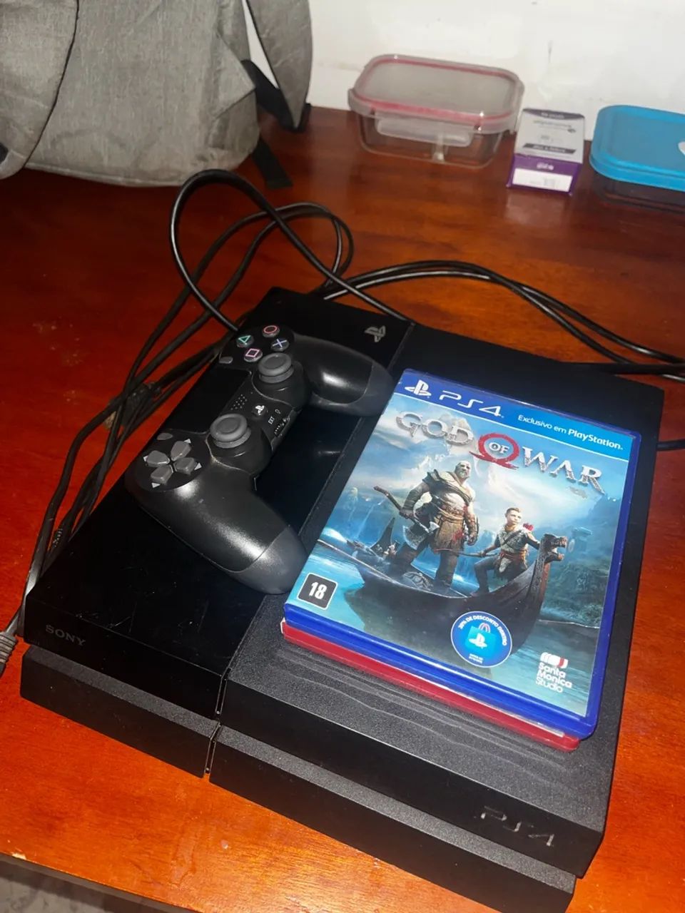 PS4 500 GB COM 1 CONTROLE E JOGOS 