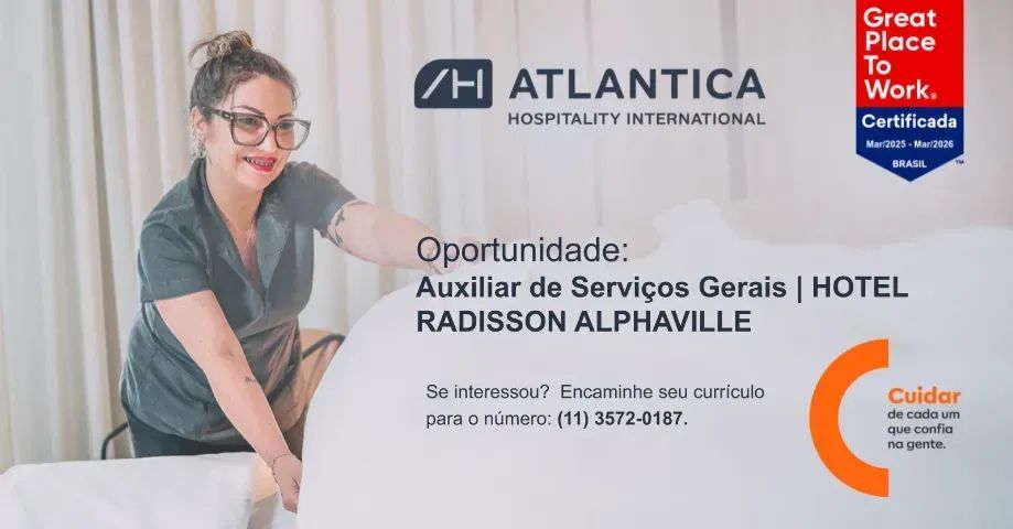 Auxiliar Serviços Gerais | Radisson Alphaville