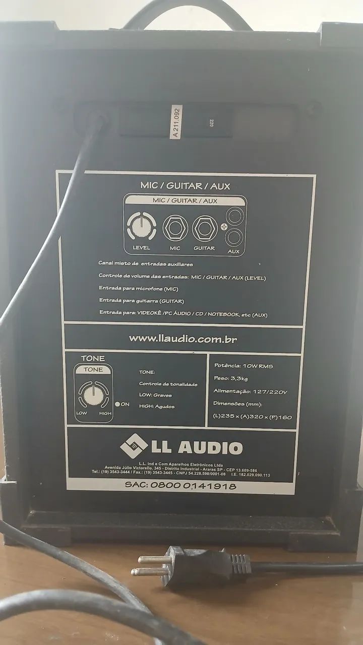 caixa amplificada multiuso LL Audio LX 40.  - Foto 5