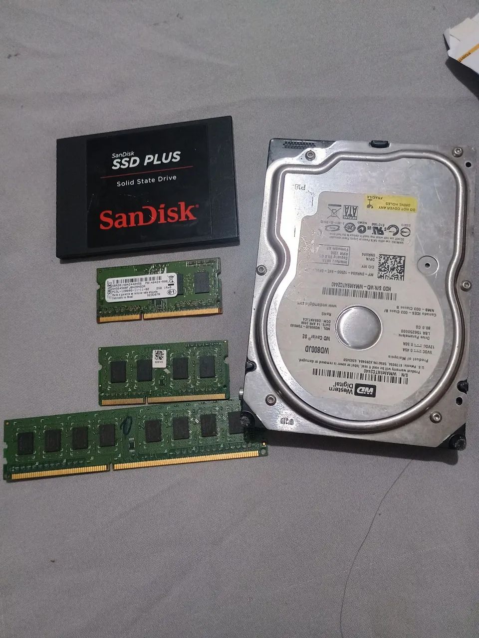 SSD SanDisk+ memória + brinde