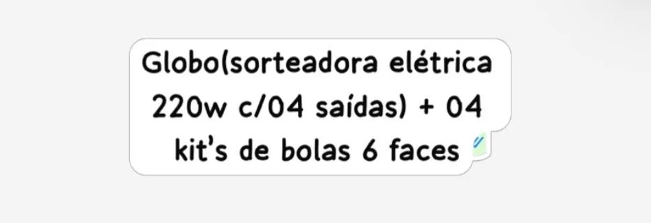 SORTEADORA(GLOBO) de 04 SAÍDAS - Foto 2