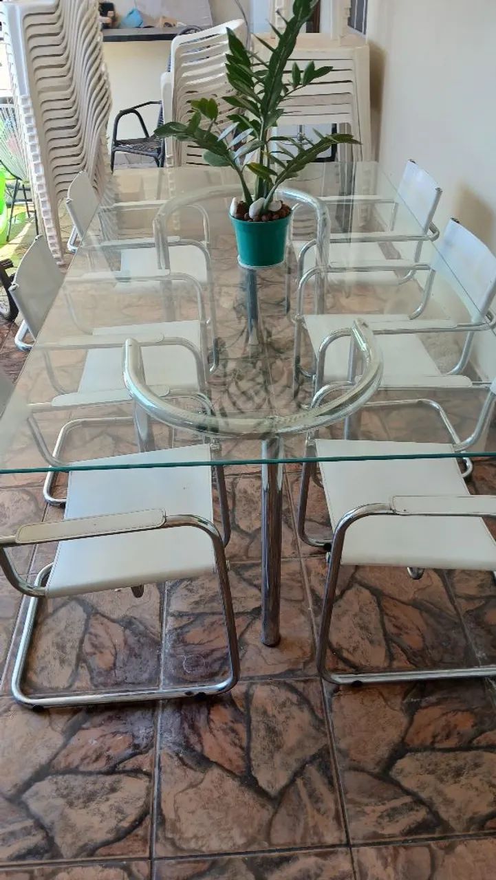 Jogo de mesa 6 cadeiras e metros de comprimento  - Foto 5