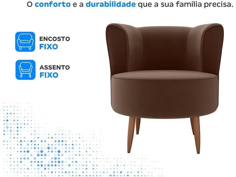 Poltrona Decorativa Moderna Matrix Savana