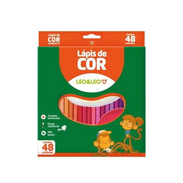 Lapis de Cor 48 Cores Sextavado