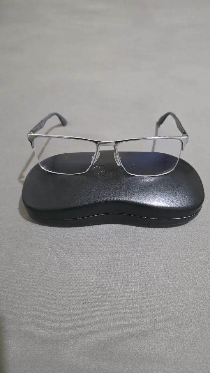 Armação Óculos de Grau Ray-Ban RB 6335 2855 56-17 Com Estojo