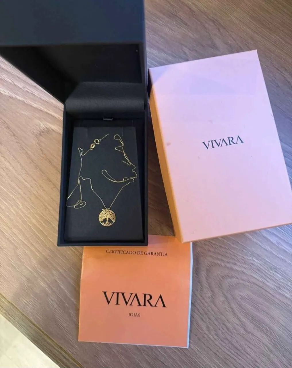 Corrente Ouro Amarelo 18k + Pingente Árvore da Vida Vivara (Com Caixinha e Certificado) - Foto 3