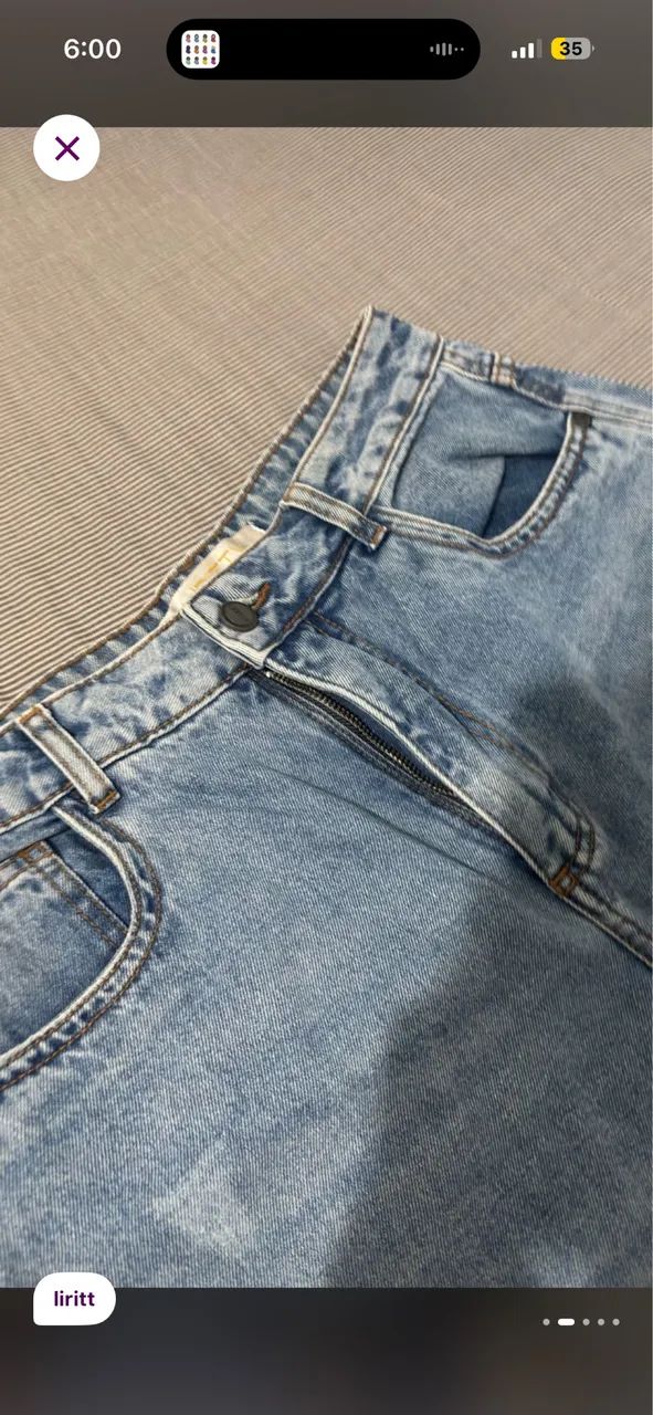 calça jeans destroyed liritty 38 - Foto 2