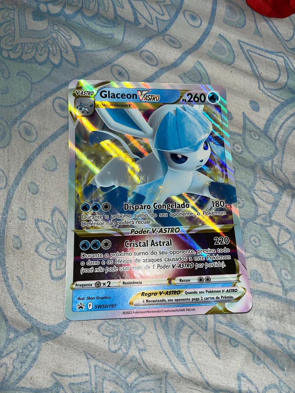 Carta da Glaceon V-astro gigante original