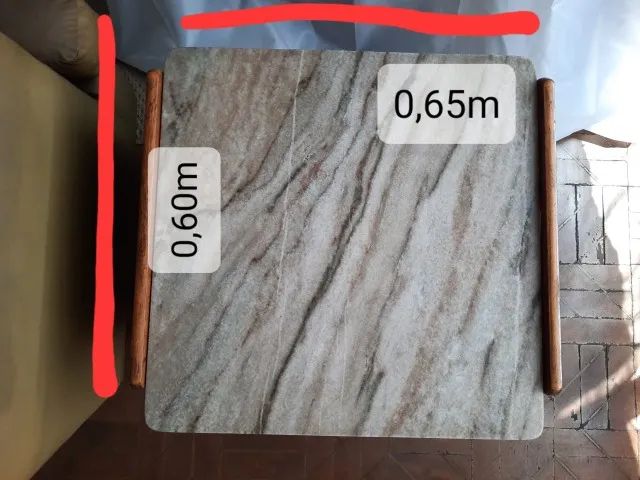 Mesa de canto Quadrada usada em ótimo estado - Foto 5