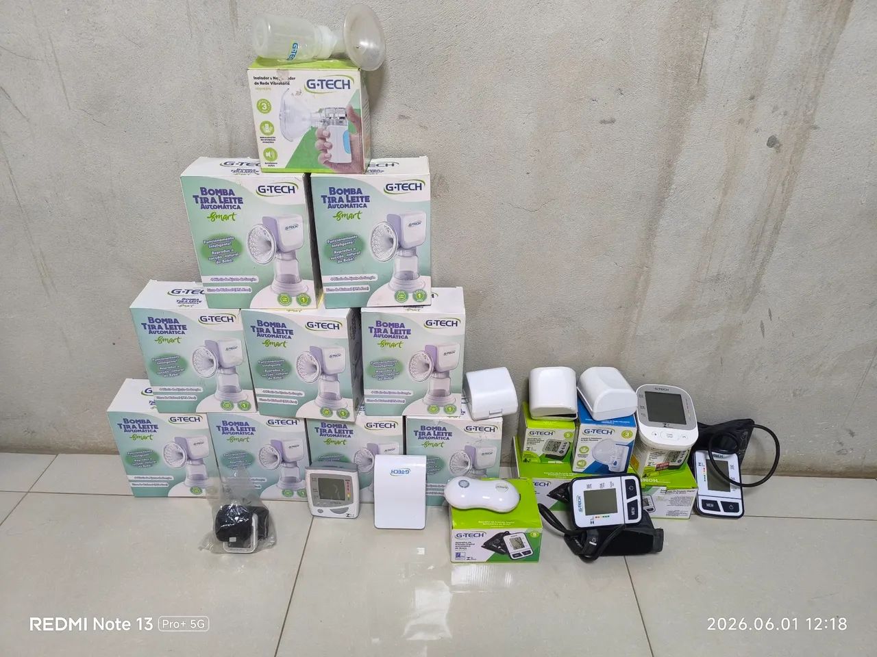 Lote com vários itens G-Tech