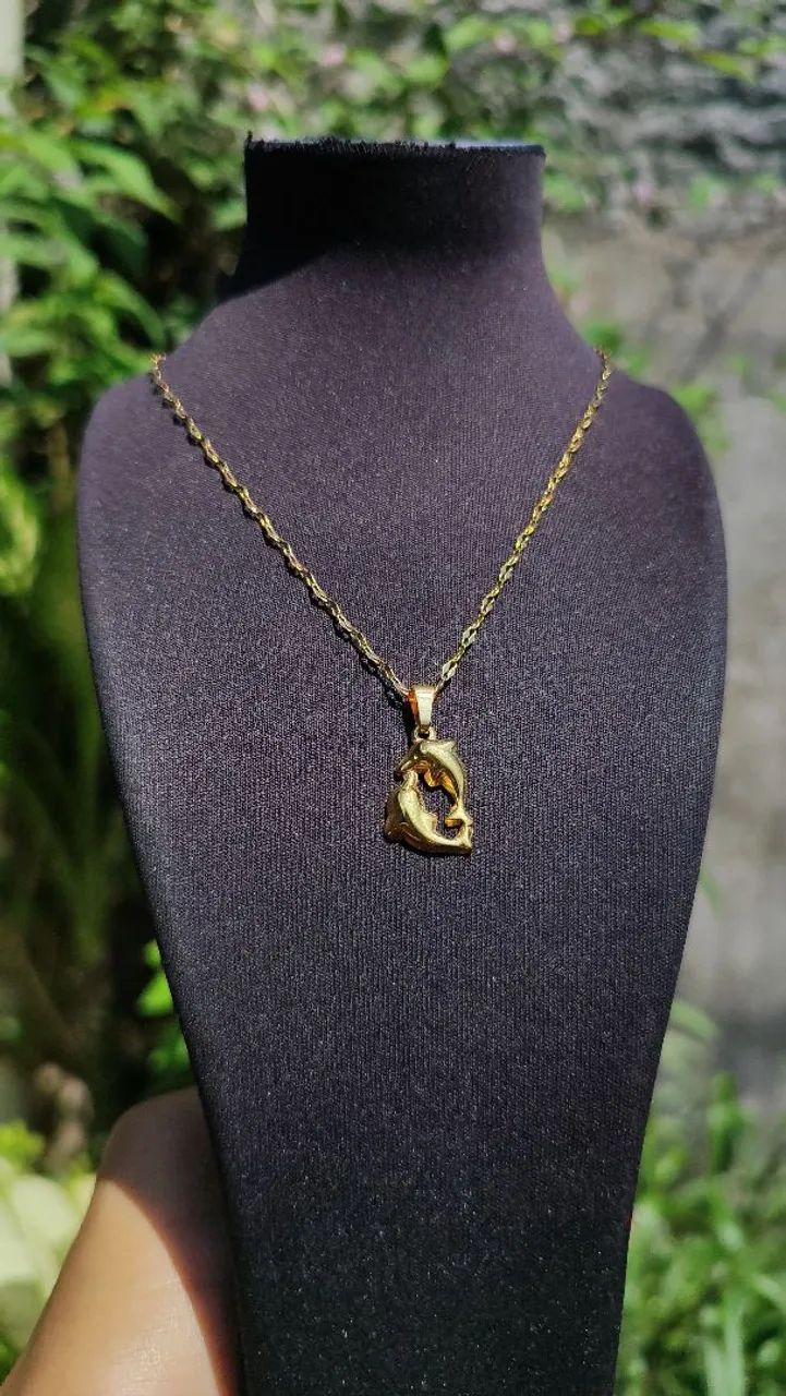 Colar moda praia dourado aço inoxidável  - Foto 3