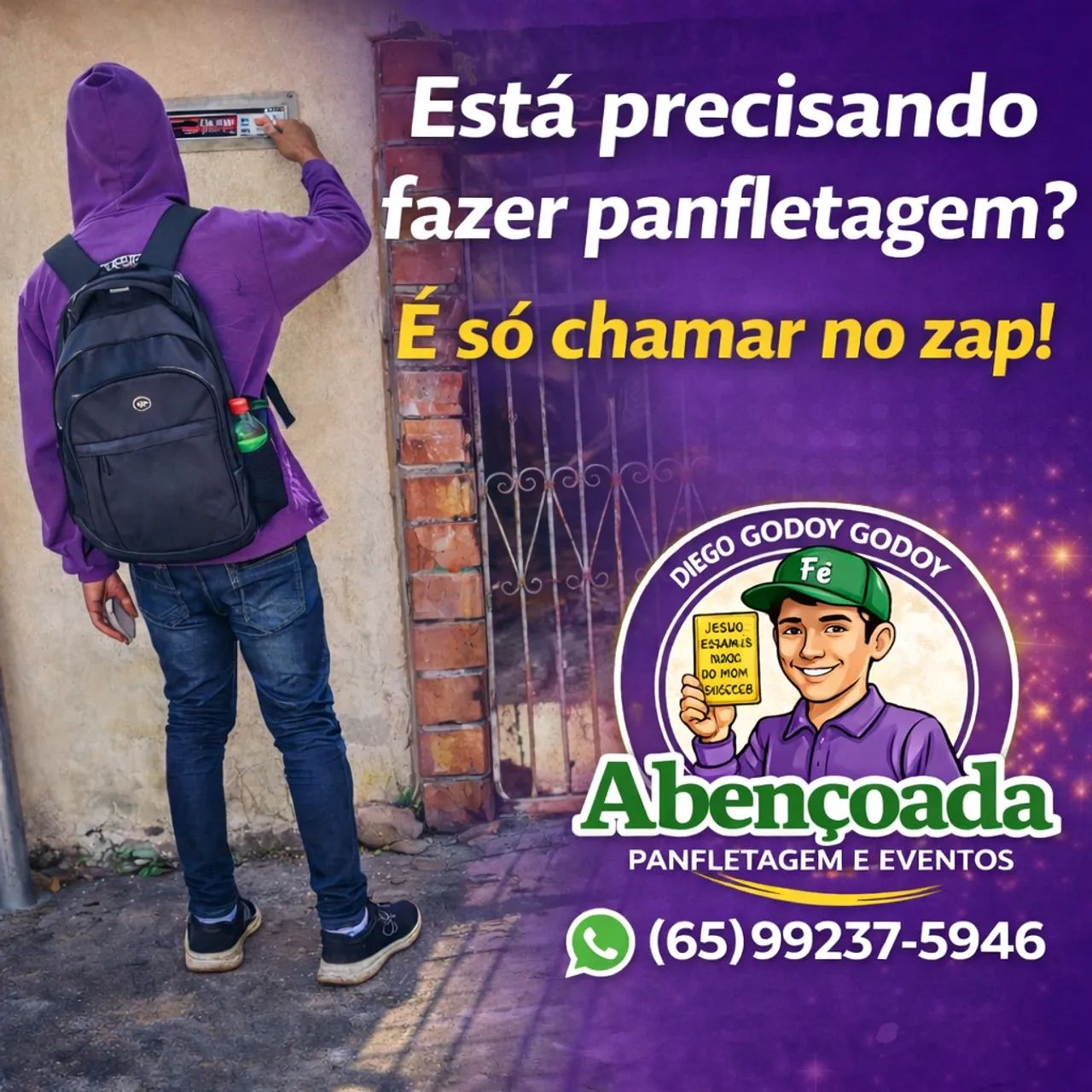 Fazer serviço de panfletagem 