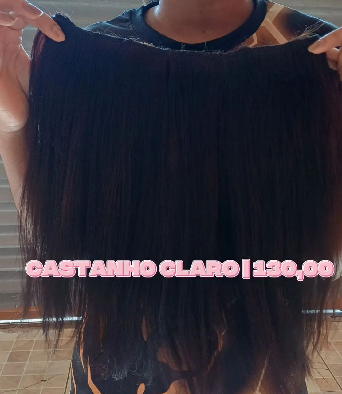 Tela de cabelo humano 40 cm