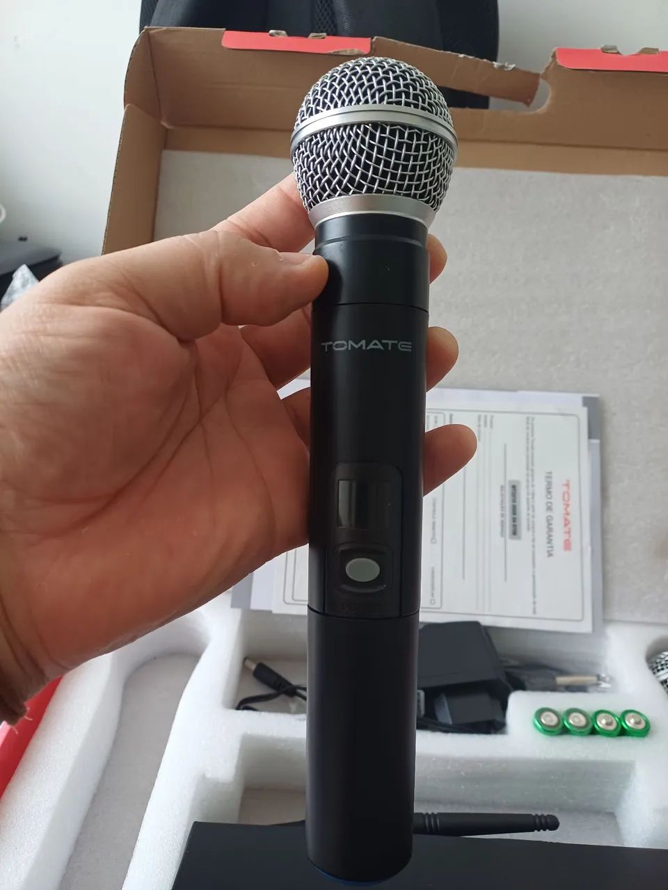 Microfone duplo sem fio TOMATE - Foto 4