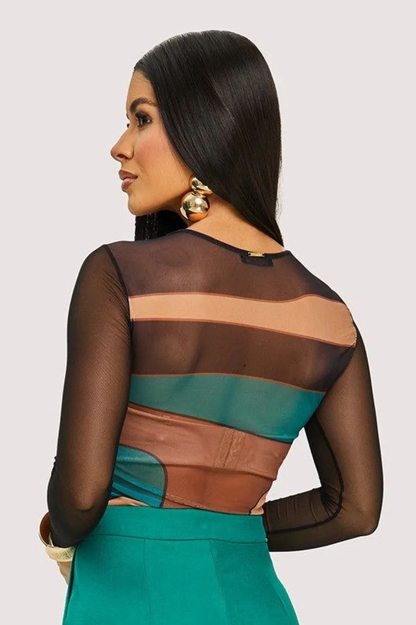 Blusa moda colmeia  - Foto 2