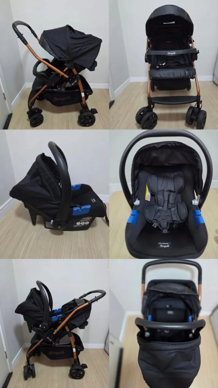 Carrinho e bebê conforto  - Foto 4