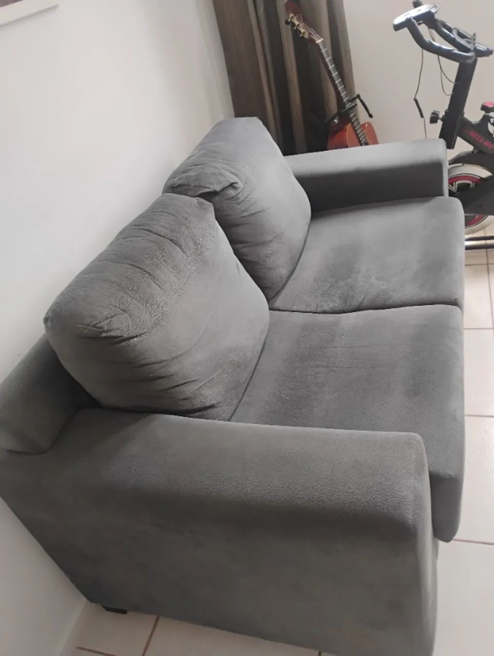 Sofá Suede 02 Lugares - Foto 2