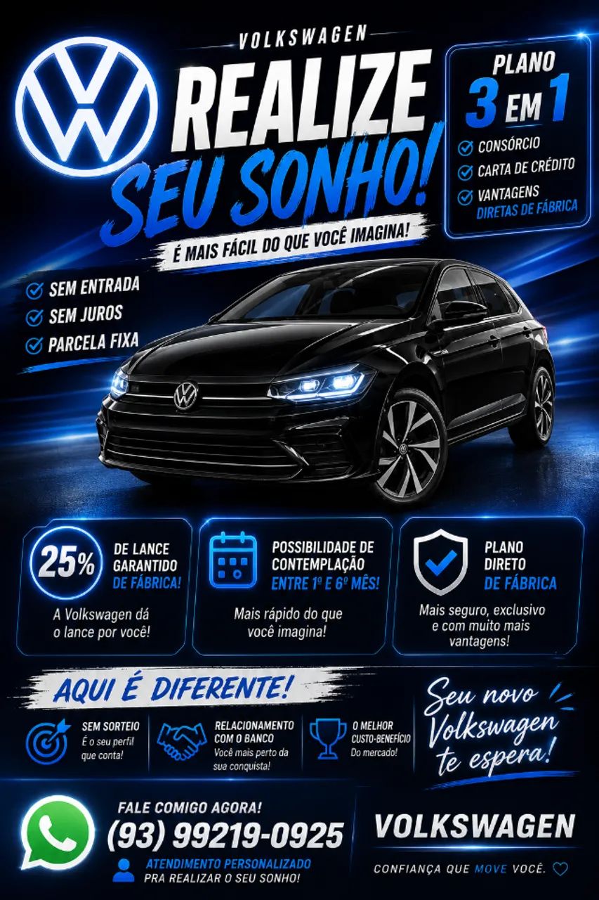 Volkswagen 0km/sem entrada | consulte suas condições.