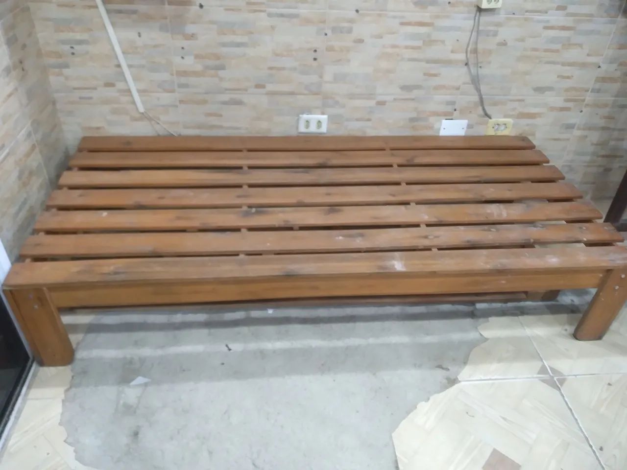 Cama de solteiro de madeira  - Foto 3