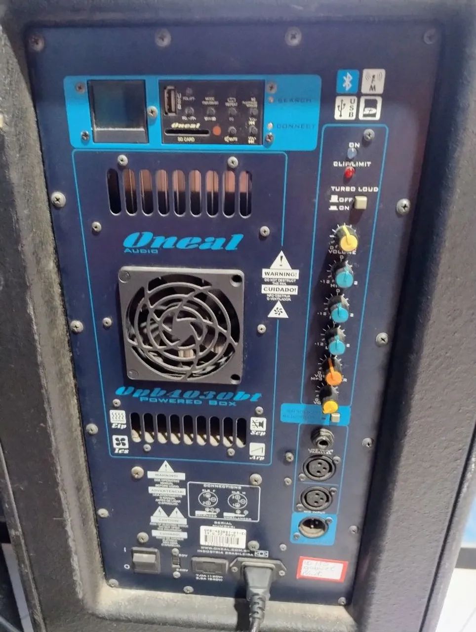 Caixa de som amplificada com defeito - Foto 4