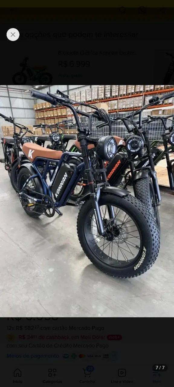 Bicicleta elétrica 750 watts  - Foto 3