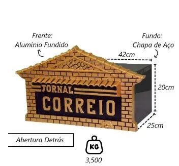 Caixa Correio Alvorada 25x42x20cm - Foto 2