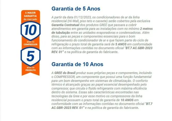 AR CONDICIONADO 9BTUS GREE CLASSE A INVERTER - Foto 2