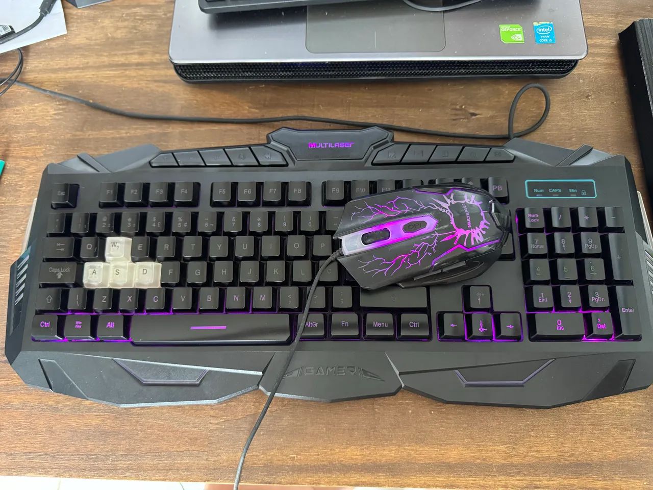 Teclado + Mouse Gamer Multilaser Lightning TC195