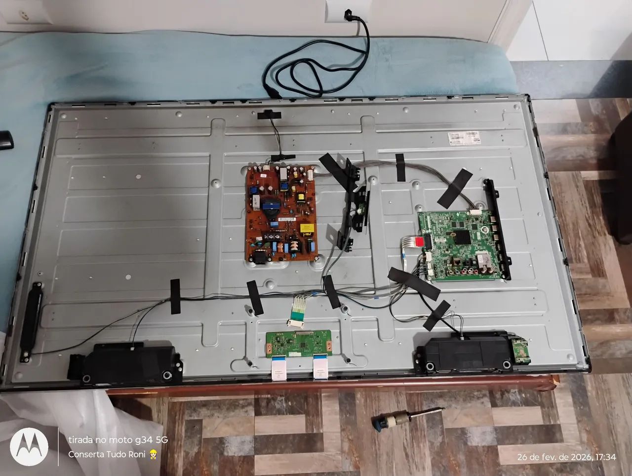 Par Falantes TV LG 55LA6214 + placa sensor controle - Foto 3