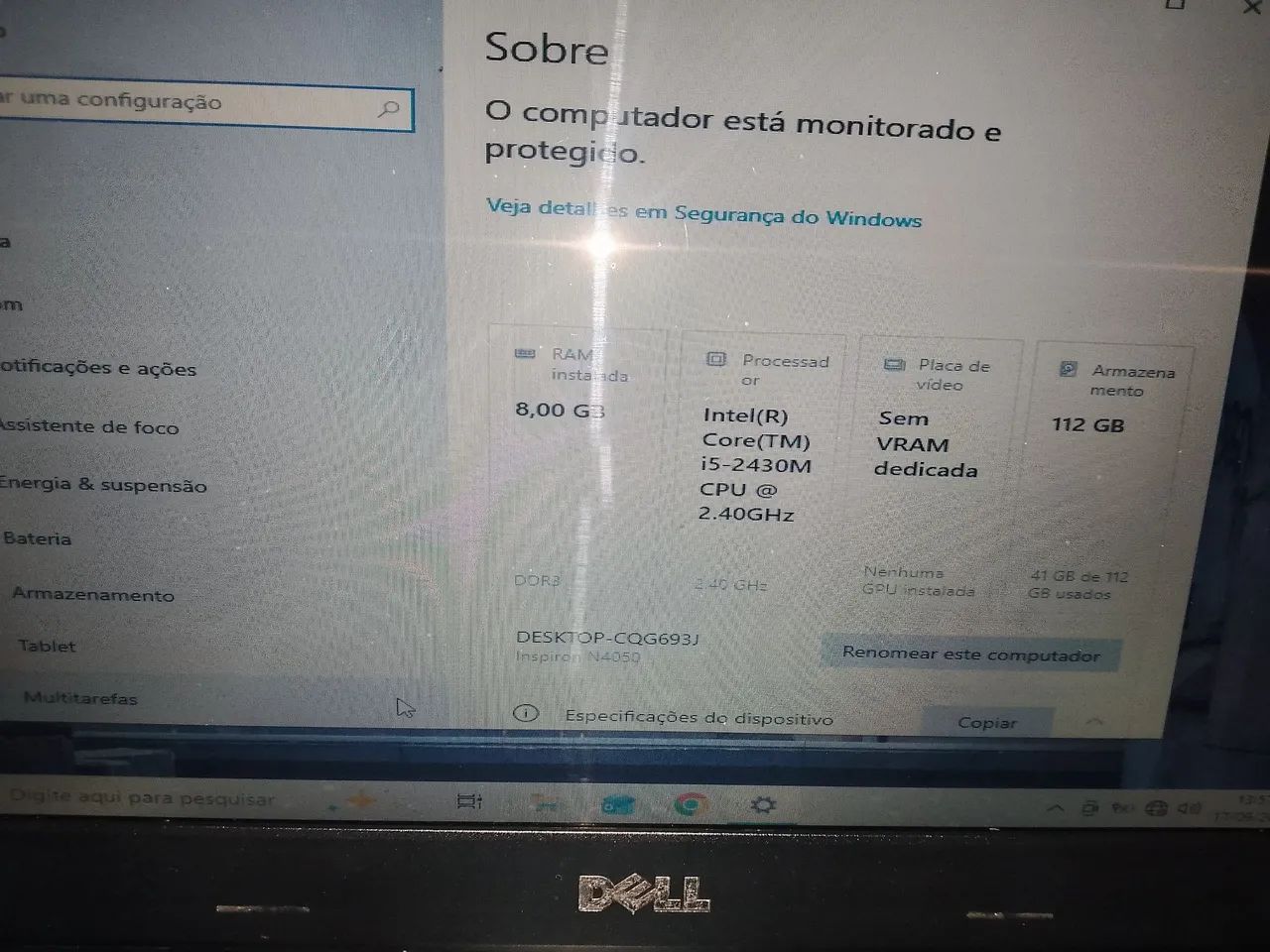 Notebook Dell i5 8GB - Foto 2