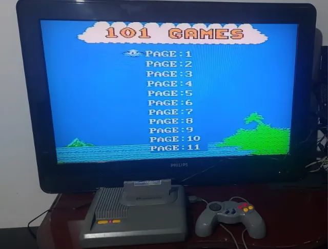 Dynavision com Cartuchos 101 jogos controle, cabos Av e alimentação - Foto 2