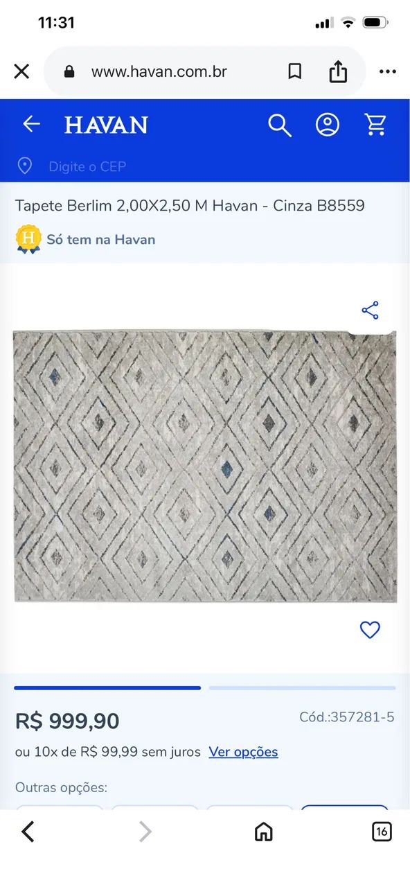 Tapete grande para sala 