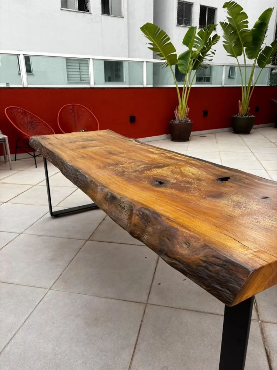 Mesa e Banco em Madeira Pequiá - Foto 3