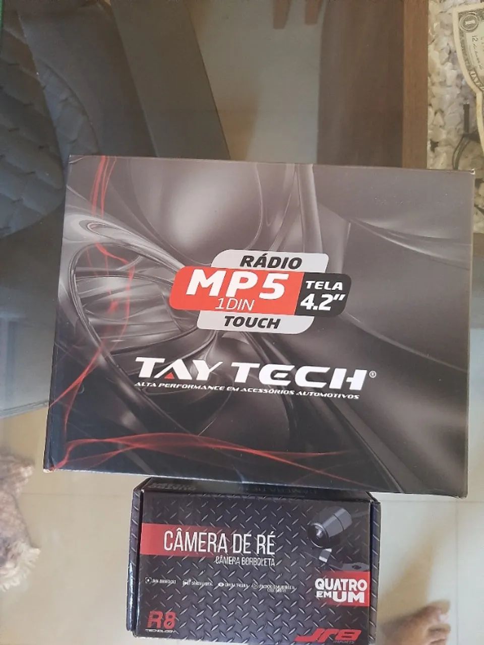 Radio MP5 1Din touch tela 4.2"