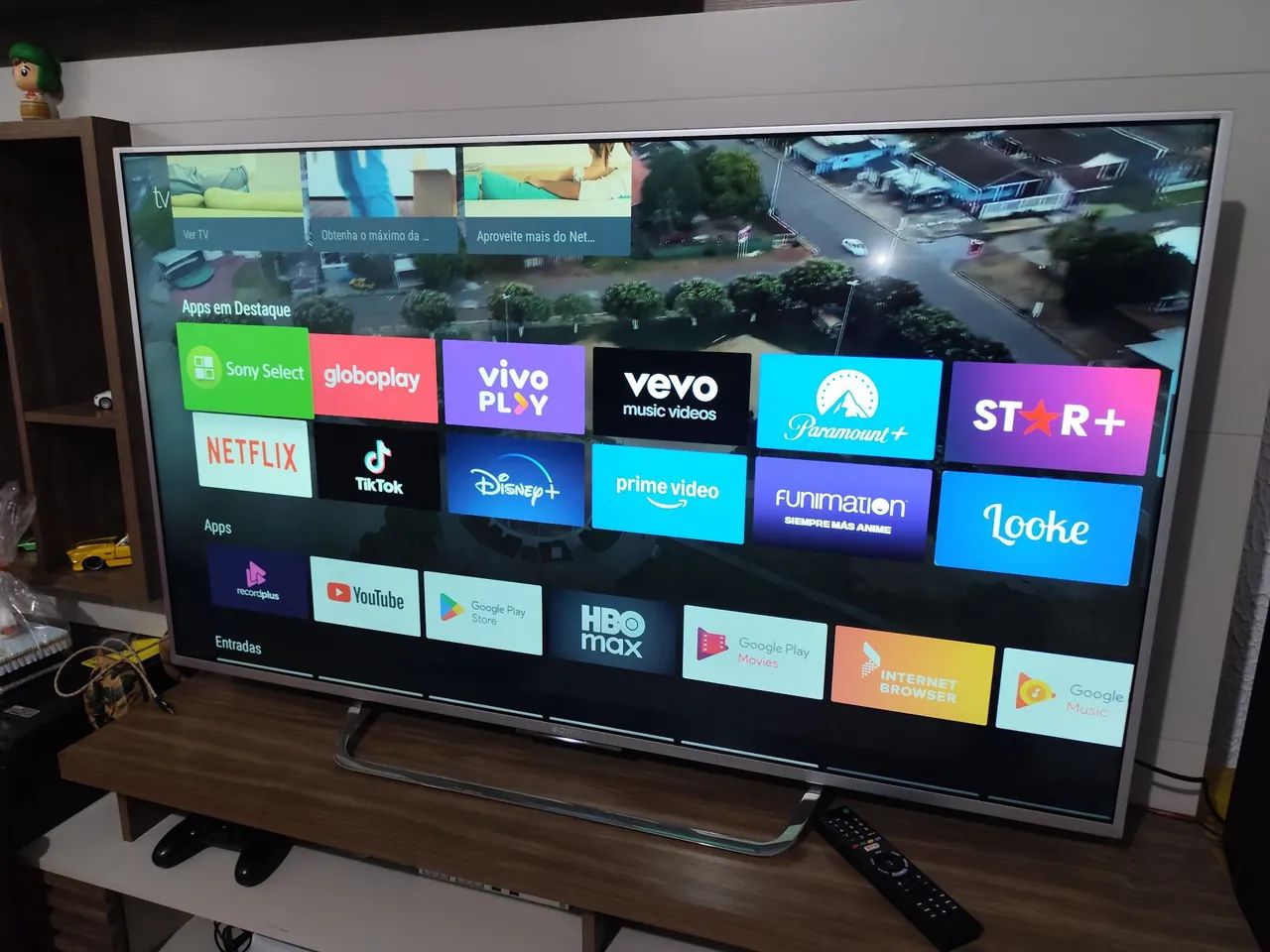 Smart TV 55 polegadas. Completa. Passo cartão 
