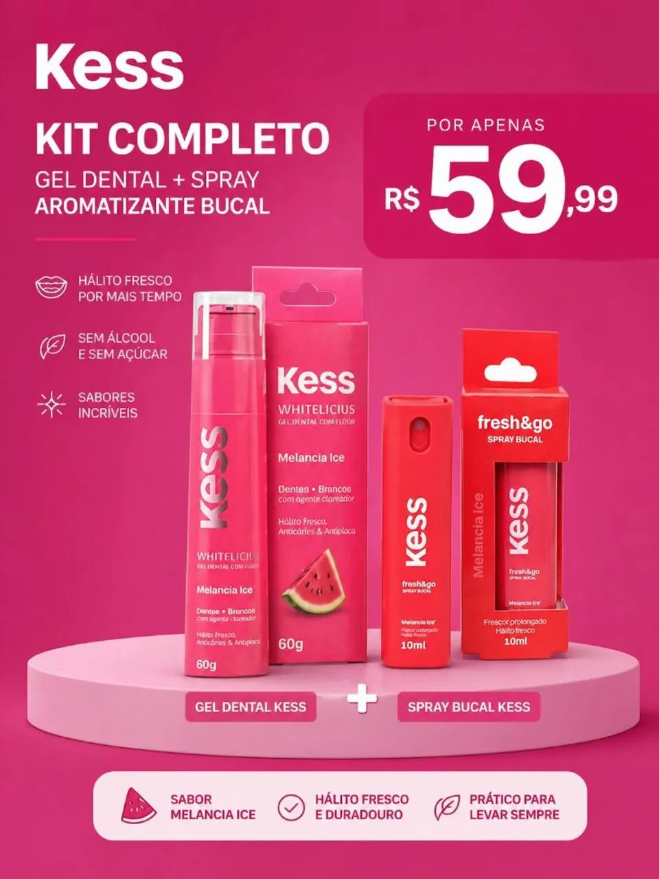 ? KIT COMPLETO: PASTA DE DENTE + SPRAY BUCAL - Foto 2