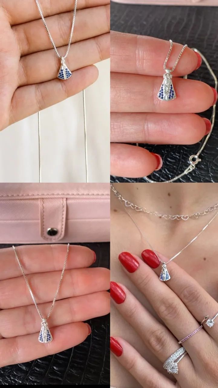 Conjunto de prata nossa senhora 925 - Foto 2