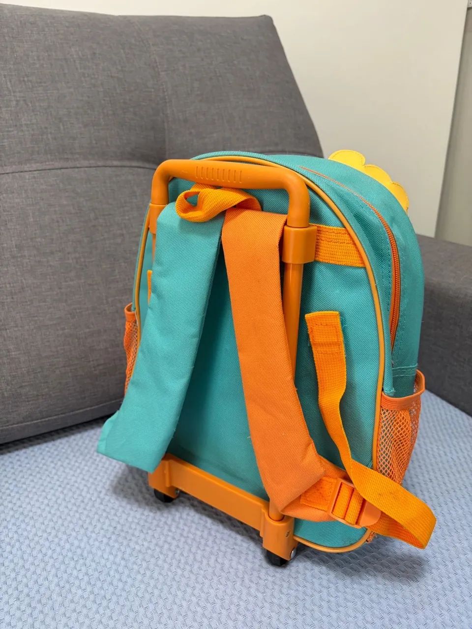 Mochila infantil Dino com rodinhas  - Foto 3
