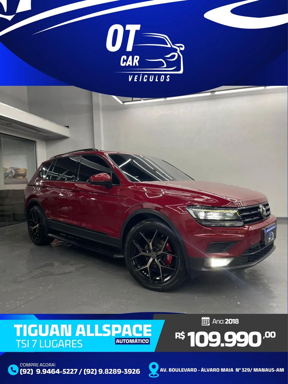 Volkswagen Tiguan Allspac Comf 250 TSI 1.4 Flex 2018