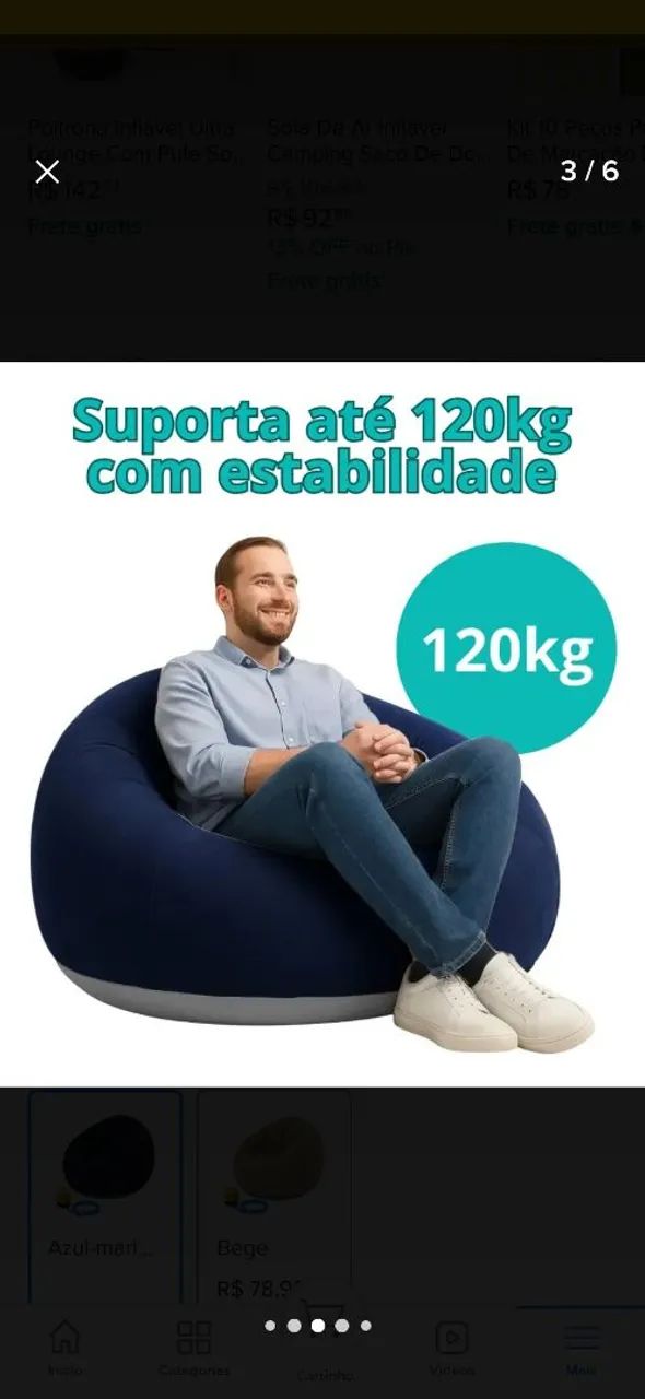 Almofada inflável  - Foto 5