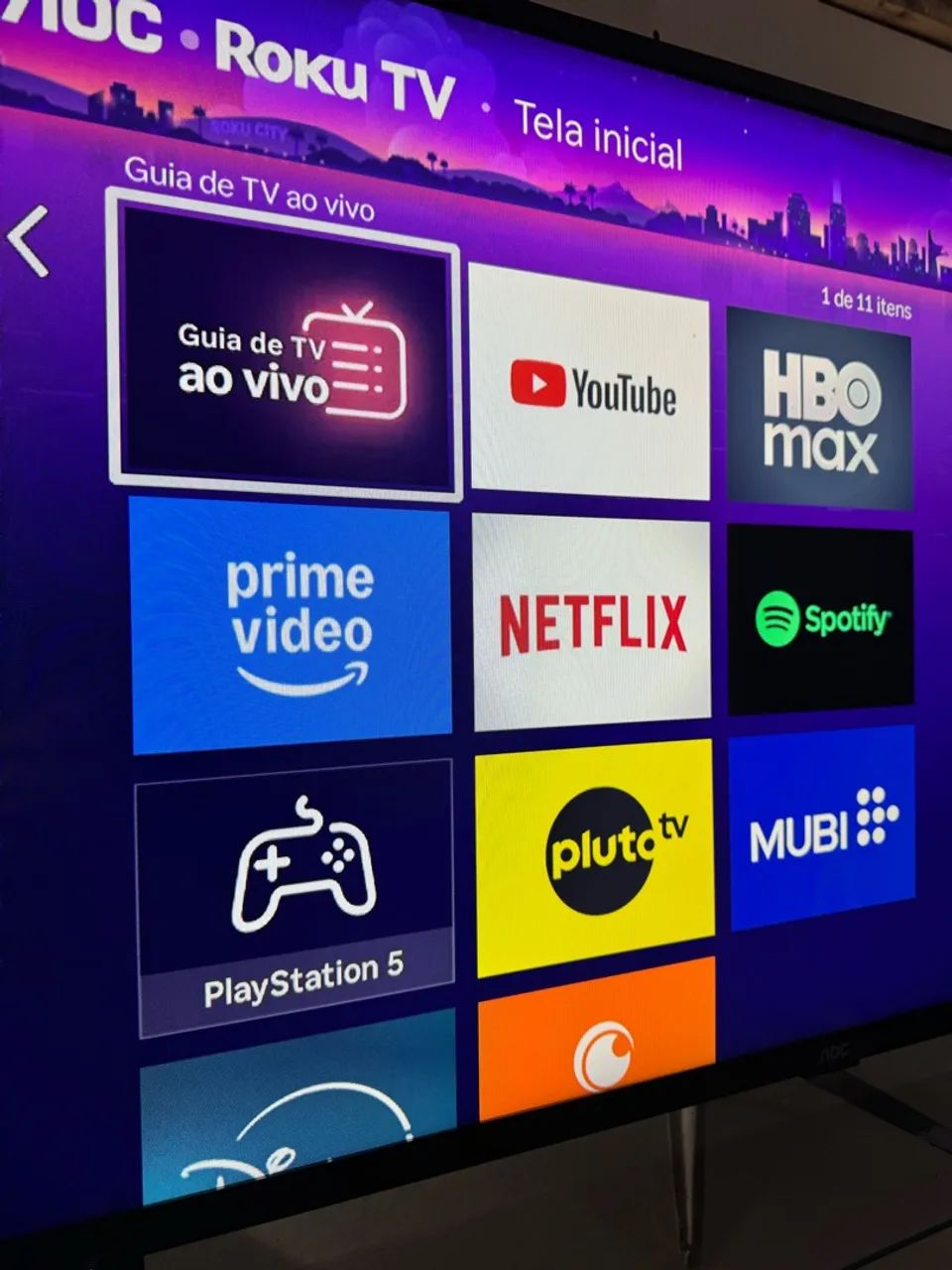 SMART TV AOC 43 FULL HD ROKU TV - Foto 4