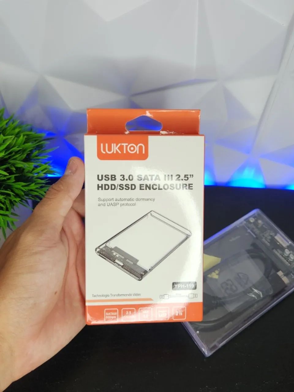 Case para HD/SSD Externo USB 3.0 até 2TB
