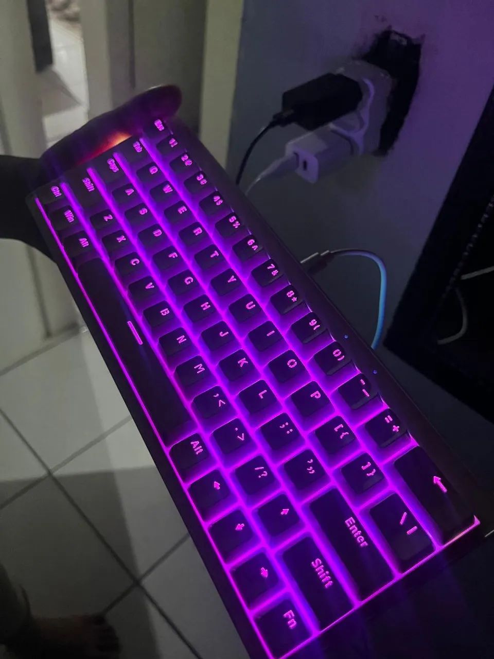 Teclado zifriend za63 e mouse pad - Periféricos e Acessórios de