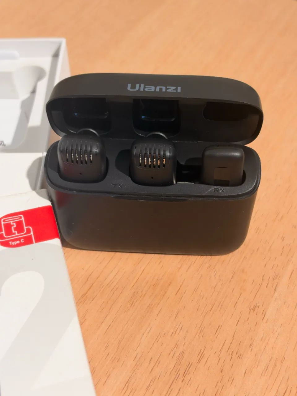 Microfone Sem Fio Ulanzi J12 P/ Android Tipo C - 2 Mics - Foto 2