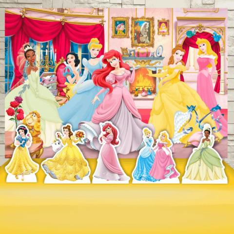 Princesas - Kit Festa Painel + Display de Mesa e Chão