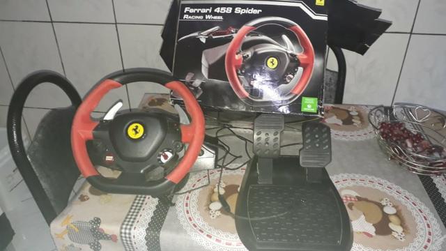 Volante Gamer Thrustmaster Ferrari 458 Spider Racing Wheel Para Xbox One Pretovermelho