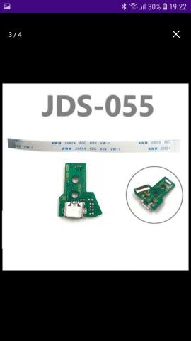 Placa Usb De Carga Ps4 Jds050 Jds055 Nova+ Flat