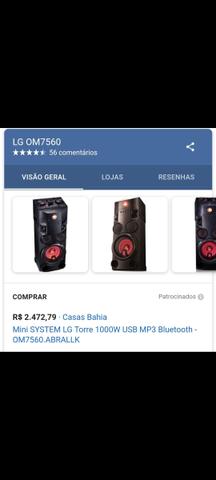 LG X Boom Festa OM 1000W de potência - Foto 4