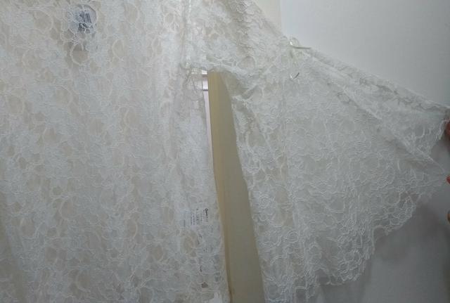Blusa transparente de renda - Foto 3
