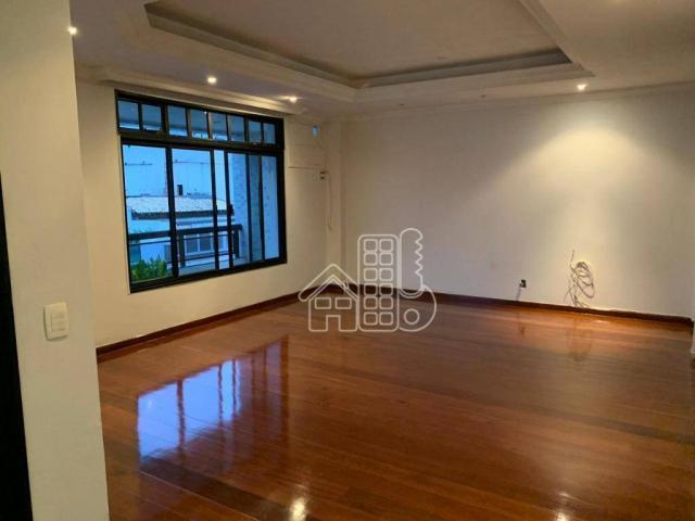 Apartamento com 4 dormitórios para alugar, 296 m² por R$ 4.000,00/mês - Icaraí - Niterói/R - Foto 3